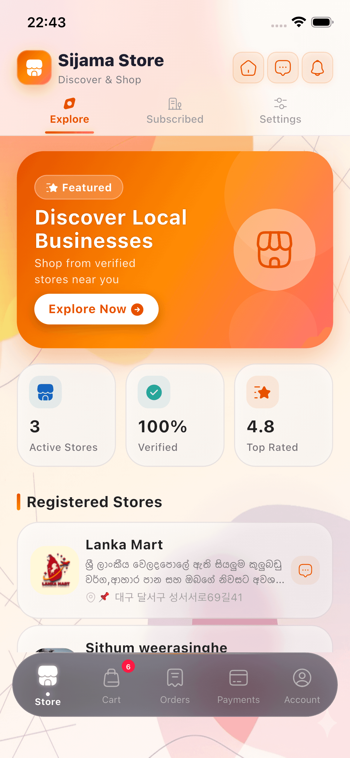 Sijama app screenshot 2